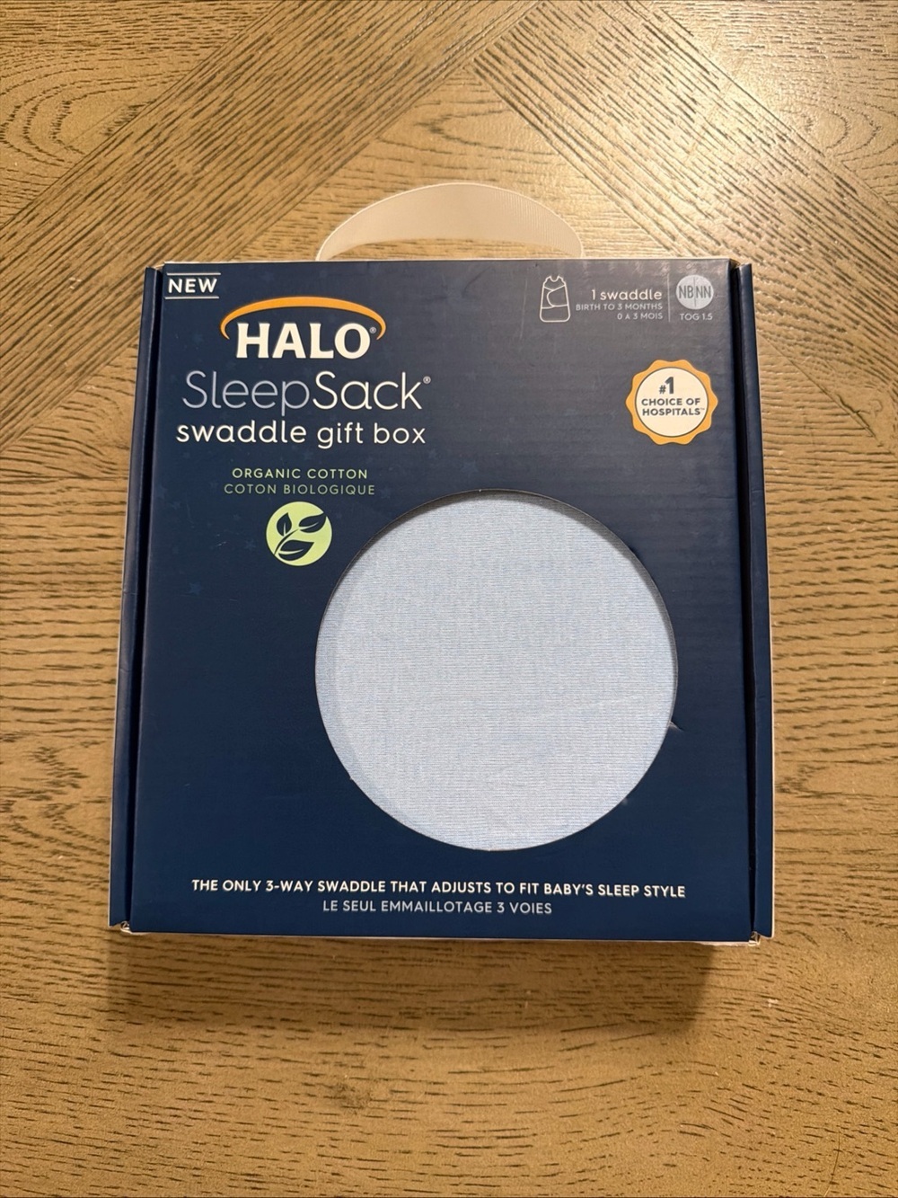 Halo Sleepsack Swaddle Gift Box for 0-3 Mo. 3 Way Adjustable